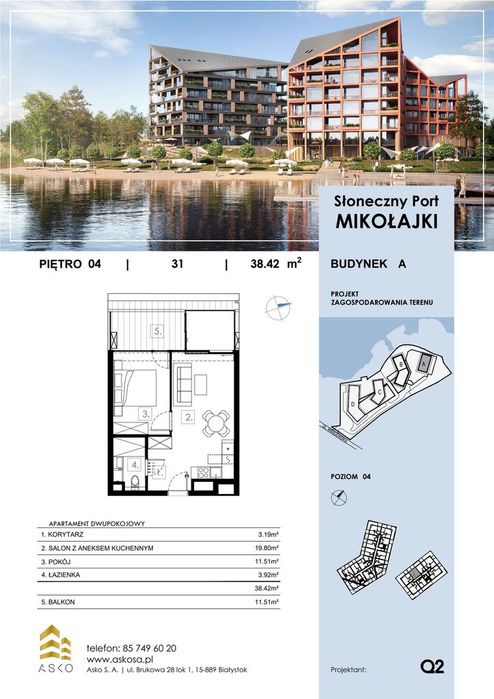 2-pokojowe mieszkanie 38m2 Bez Prowizji
