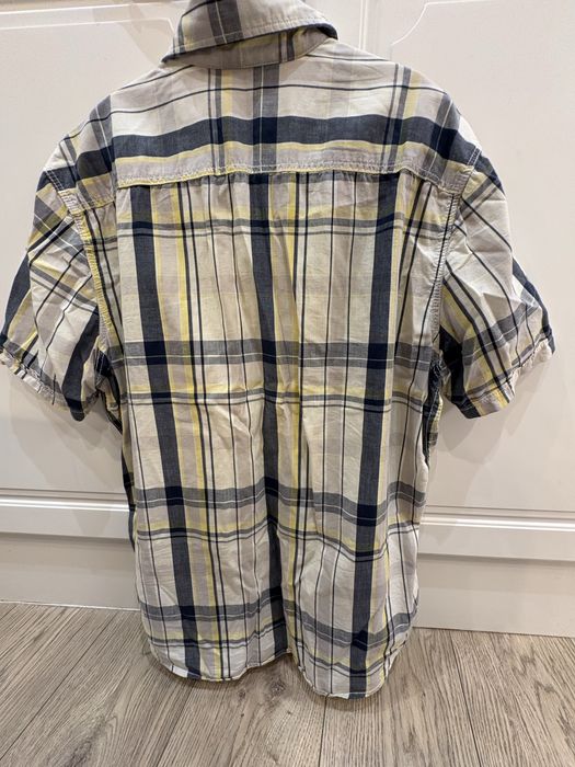 Koszula w kratę z krótkim rękawem, męska (Reserved, r. S)