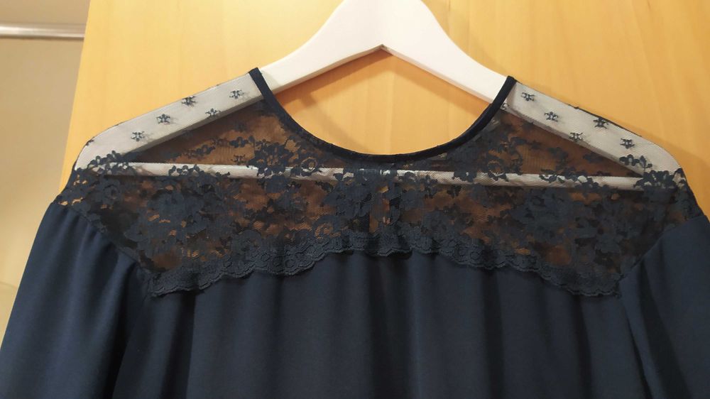 Vestido curto azul