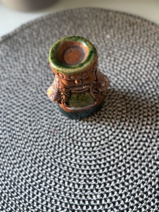 Figurka ceramiczna PRL Ewa Prochaczek Mikołów Cepelia 12cm oryginalna metka !