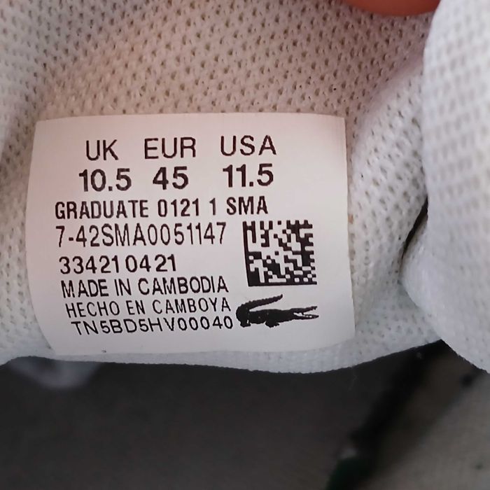 Lacoste Graduate 0120 buty męskie r. 45