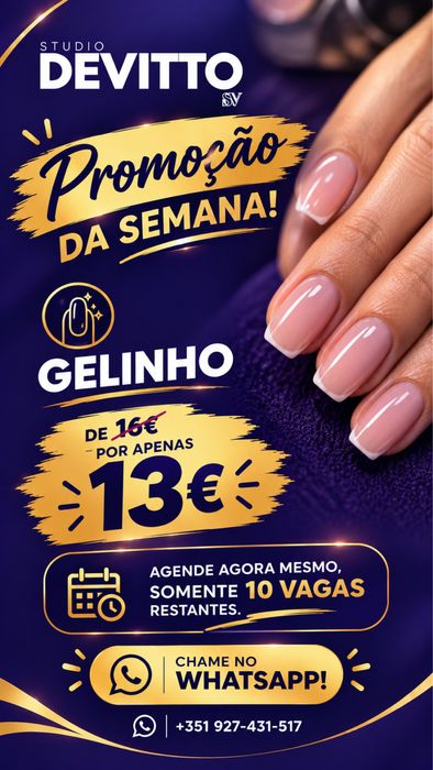 Gelinho nas unhas das mãos