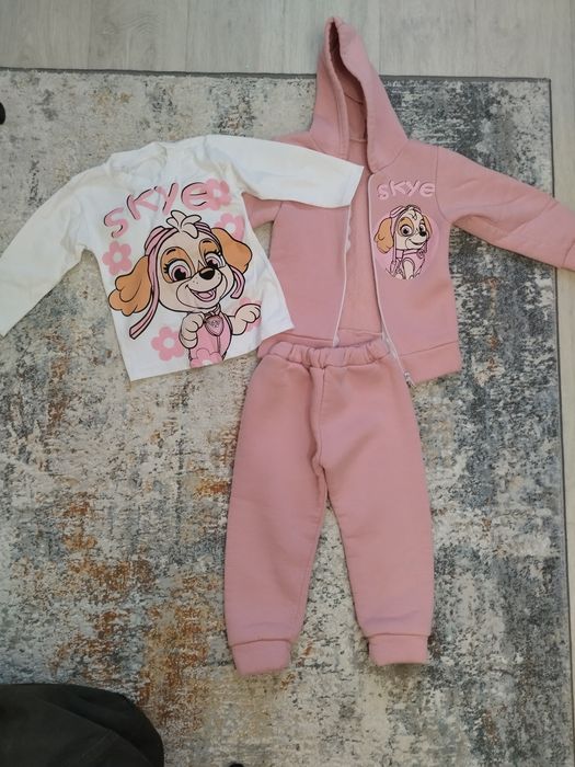 Спортивний костюм флісовий трійка - Скай