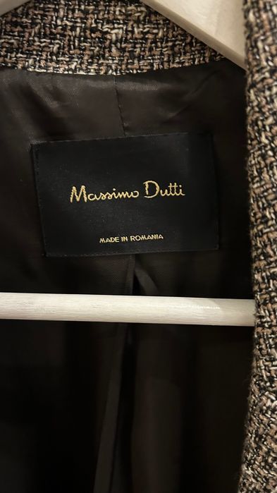 Płaszcz massimo dutti oversize brązowy uniwersalny