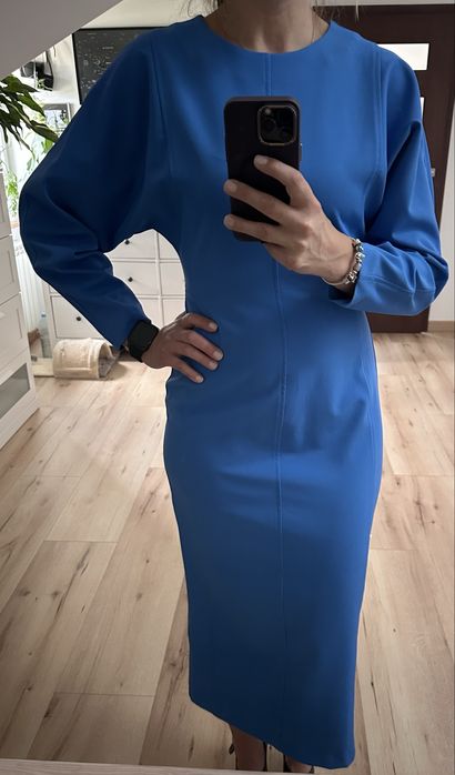 Sukienka Zara kobalt