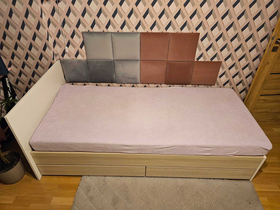 Łóżko Lupo jednoosobowe, dziecięce lub młodzieżowe, 90 x 200 cm