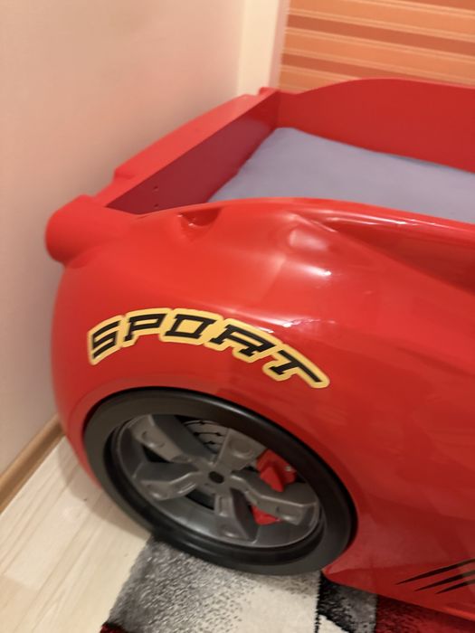 Łóżko samochód auto, wymiary 230x130 materac 190x90