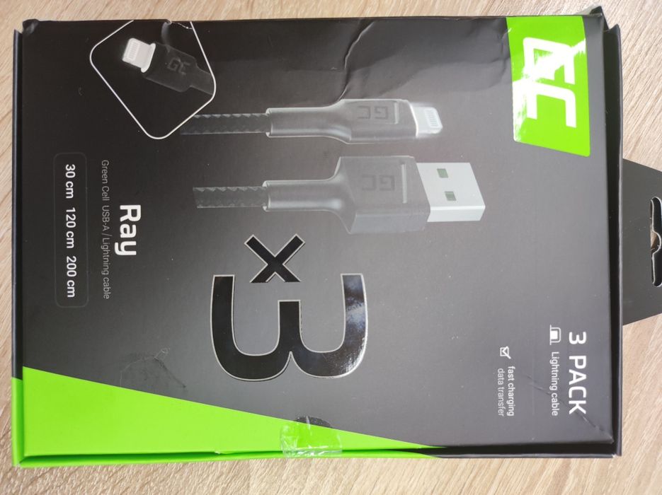 Zestaw 3 kabli USB -Lightning.