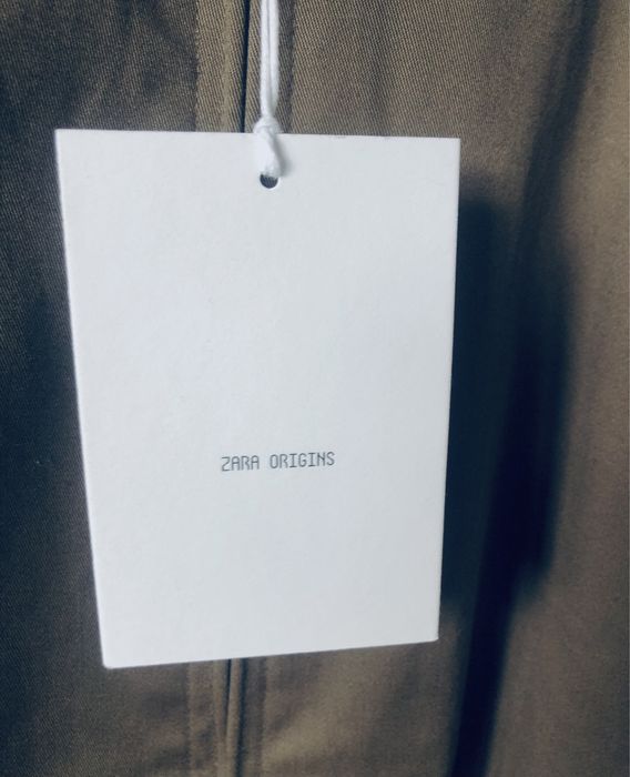Zara Man Orgins kurtka Szwedka wiatrówka regular fit XL khaki