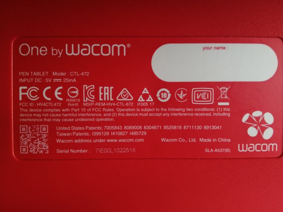 Графічний планшет One by Wacom