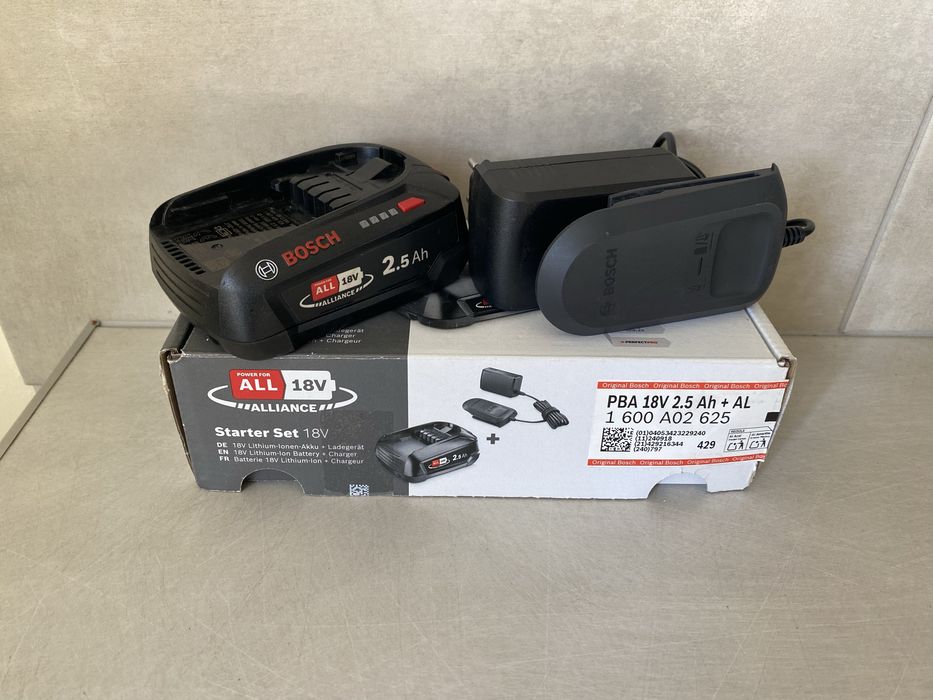Bosch akumulator 18V 2.5 Ah + ładowarka