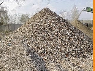 Gruz kruszony betonowy, przekrusz stabiliza, podbudowa, utwardzenie