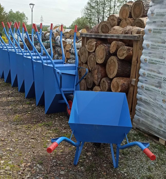 TACZKA BUDOWLANA bardzo solidna I wytrzymała  z grubej blachy !!