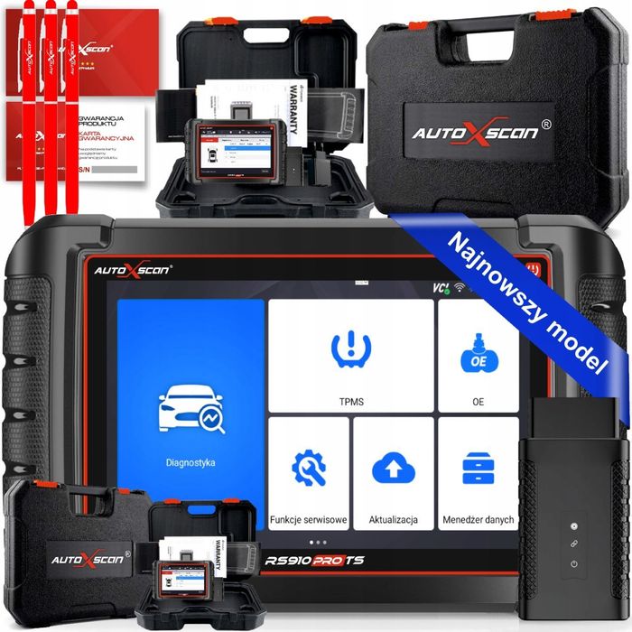 TESTER DIAGNOSTYCZNY AUTOXSCAN RS910 PRO TS POLSKI
