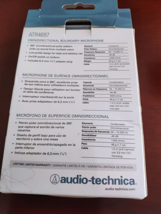 Microfone Audio Thecnica