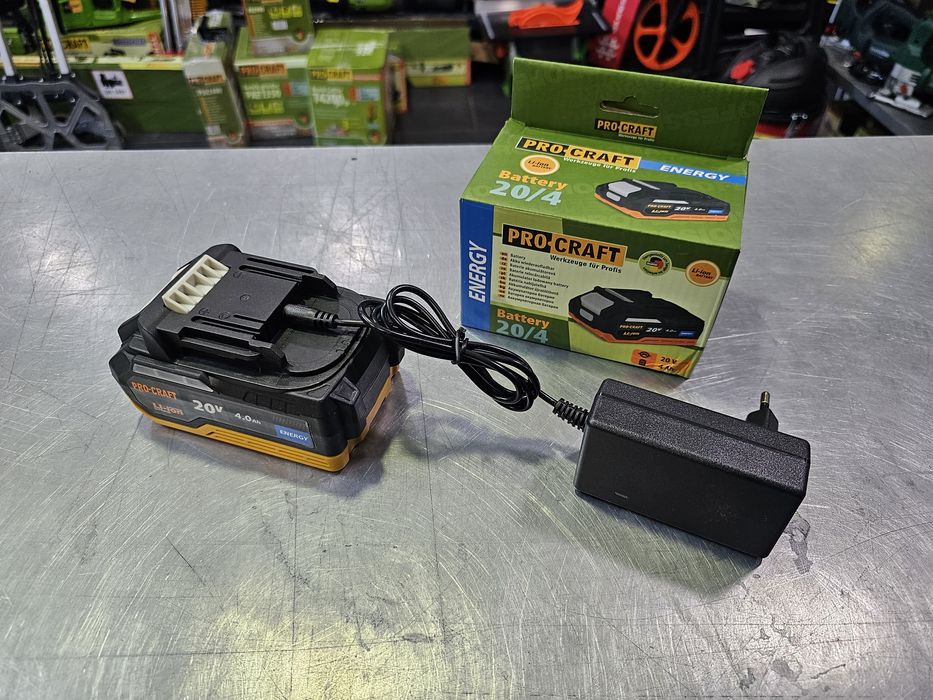 4.0Ah 20V Аккумулятор +Зарядное устройство ProCraft ( Stromo)