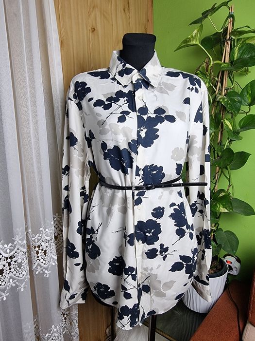 Koszula kwiaty floral Autograph Marks&Spencer wiskoza premium