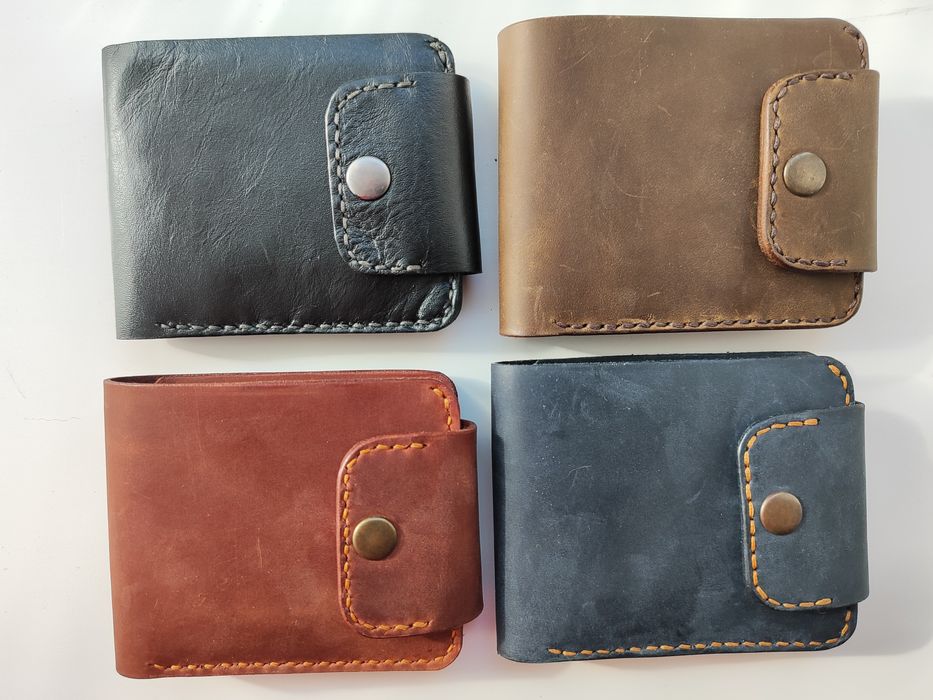 Гаманець чоловічий шкіряний. Мужской кожаный кошелек с монетницей