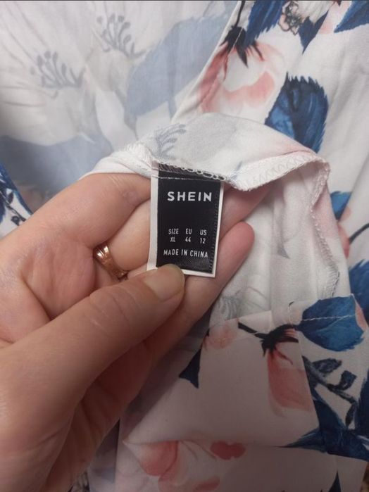 Плаття сукня Shein міді у квітковий принт