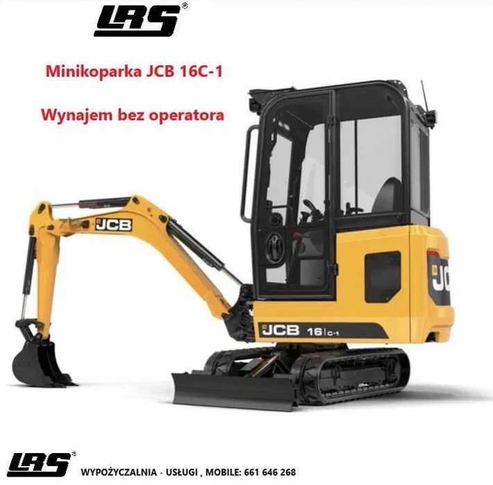 Minikoparka, wynajem na użytek własny. Krótkoterminowo/Długoterminowo.
