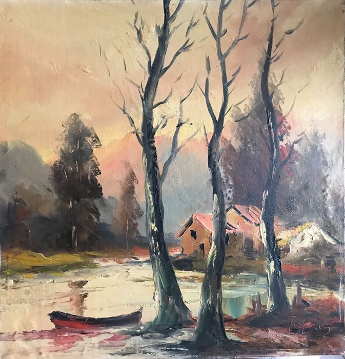 Óleo sobre tela 57 x 59 cm