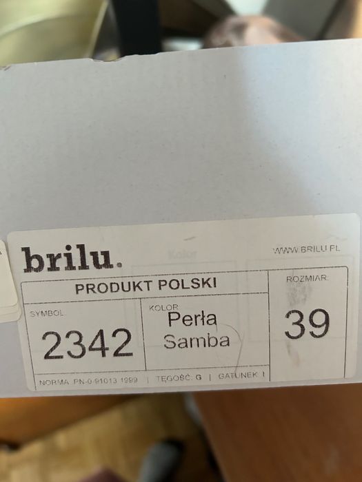 Buty ślubne brilu Perła samba