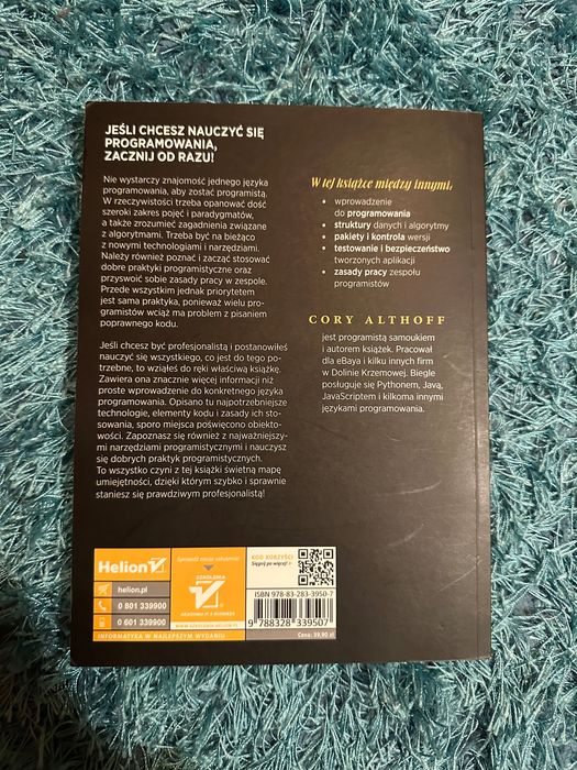 Książka "Programista samouk" Cory Althoff