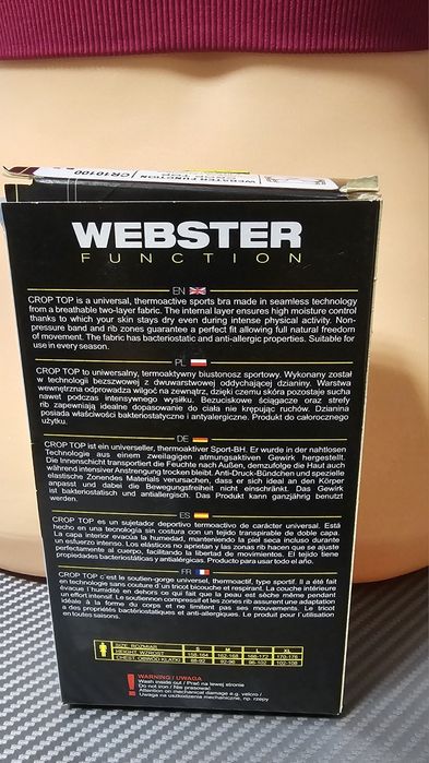 Stanik sportowy fuksja rozm.S