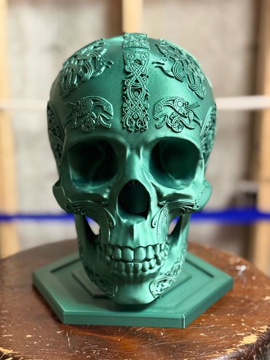 Підставка для шолома Череп 3D | Skull Stand | Навушники / Берет