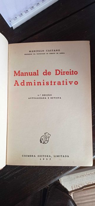 Manual de Direito Administrativo de Marcello Caetano, 1956