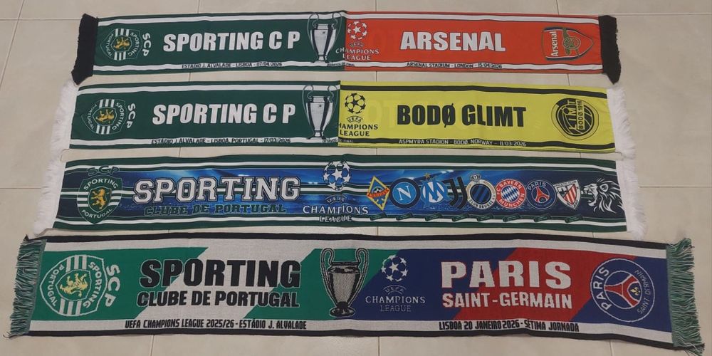 4 cachecois do Sporting clube de Portugal