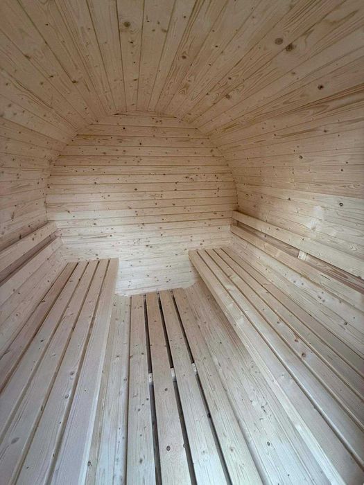 Sauna beczka ogrodowa do złożenia samodzielnego montażu 200x200
