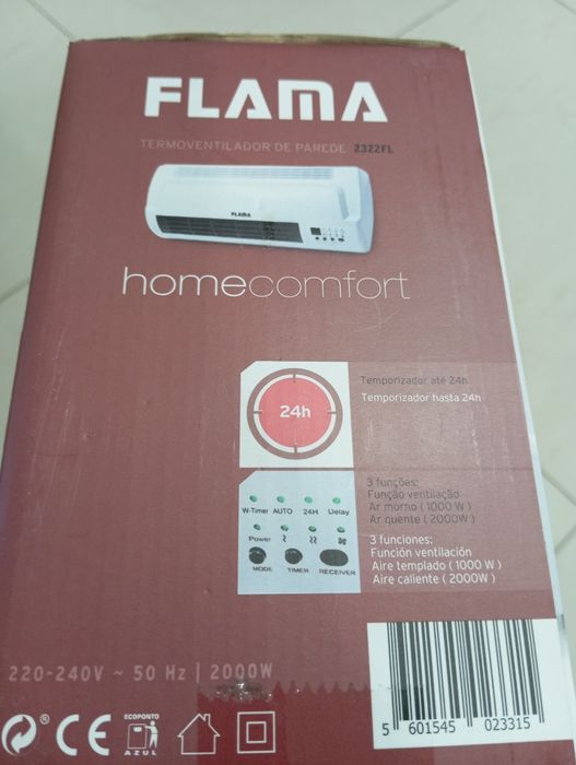 Termoventilador de Parede Flama 2322FL (Novo)
