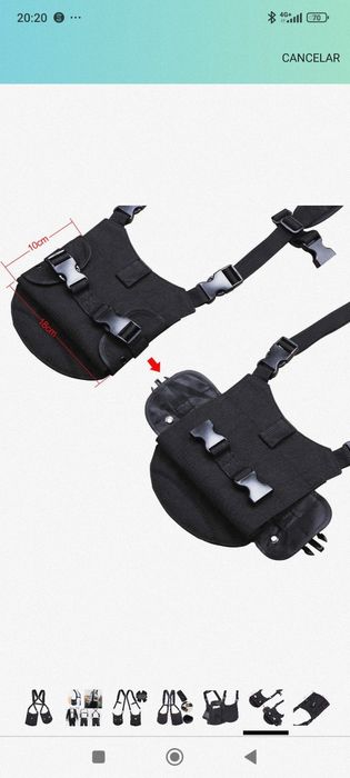 Bolsa de ombro 'pistoleira'