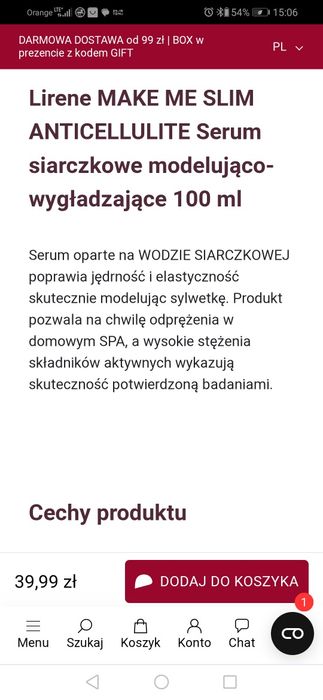 Serum siarczkowe wygladzające lirene