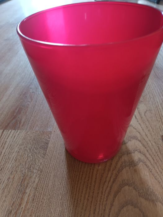 Wazon , osłonka do kwiatów - szklany