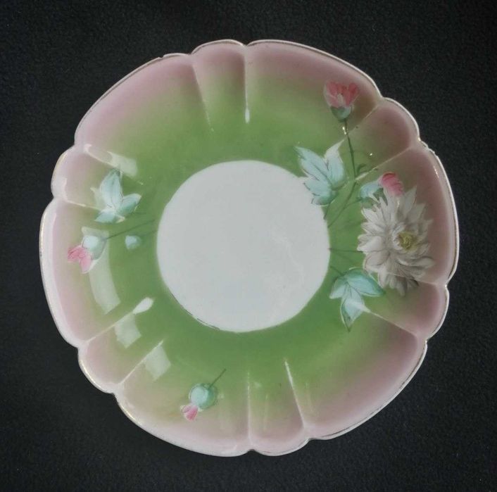 блюдце фарфоровое старинное Кузнецов