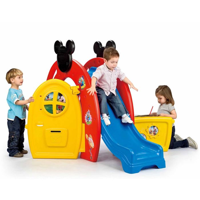 Feber Mickey Activity Slide | Escorrega com Casinha e Área de Brincadeira