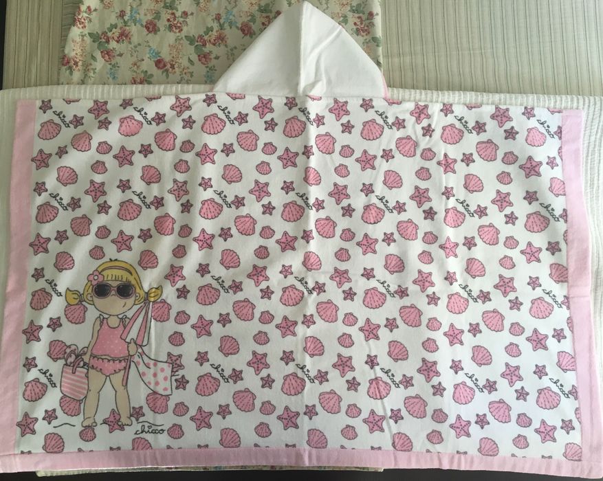 CHICCO пляж полотенце с капюшоном купальник для девочки 1,5-2.5г