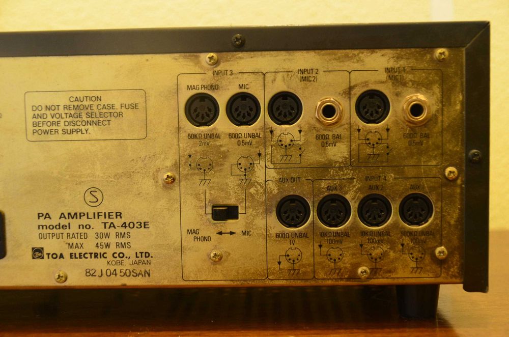 Amplificador PA Toa TA-403E