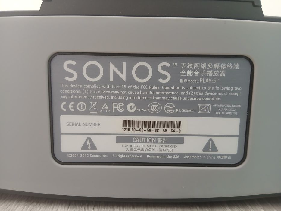 Głośnik Sonos  Play 5