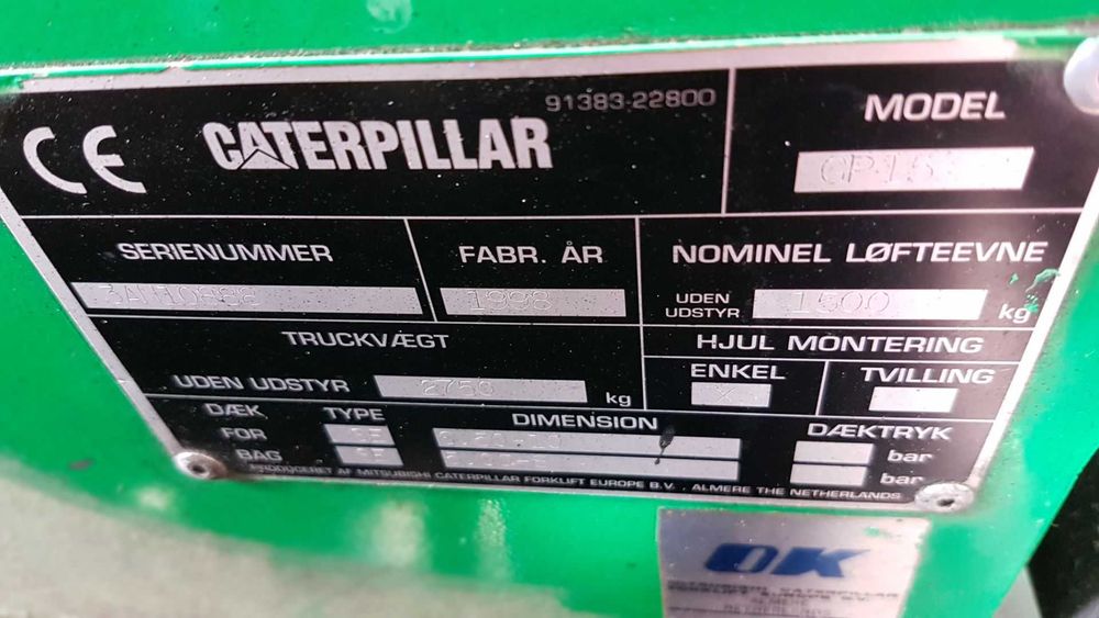 Wózek widłowy Caterpillar GP 15