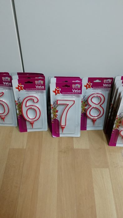 Velas grandes, lote de 49 unidades