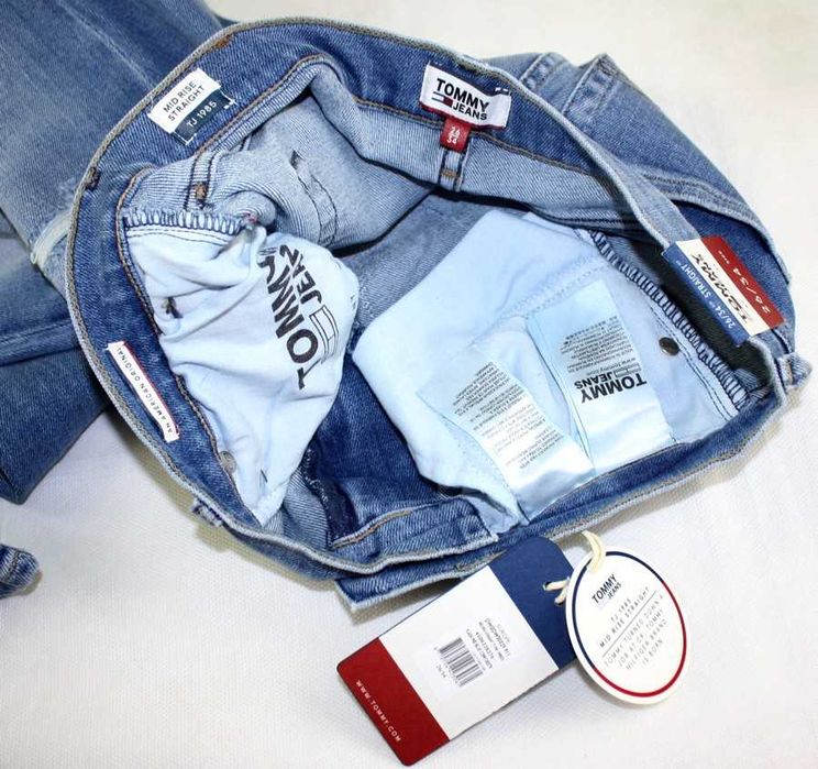 Tommy hilfiger Damskie jeansy Tommy Jeans 1985 Straight nowe - W26/L34