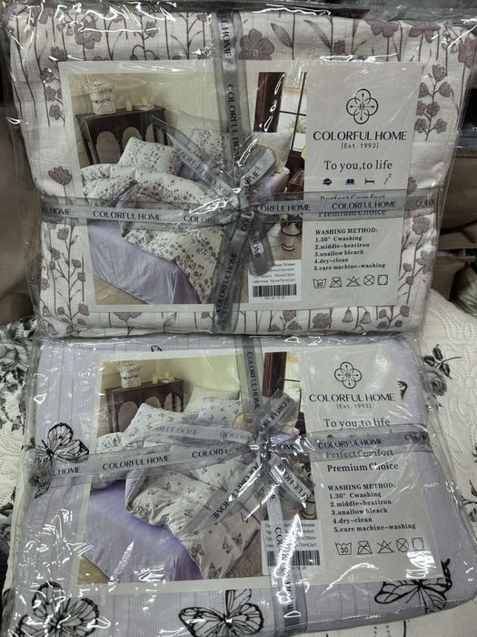 Різнокольорові муслінові комплекти постільної білизни Жатка-Муслін!