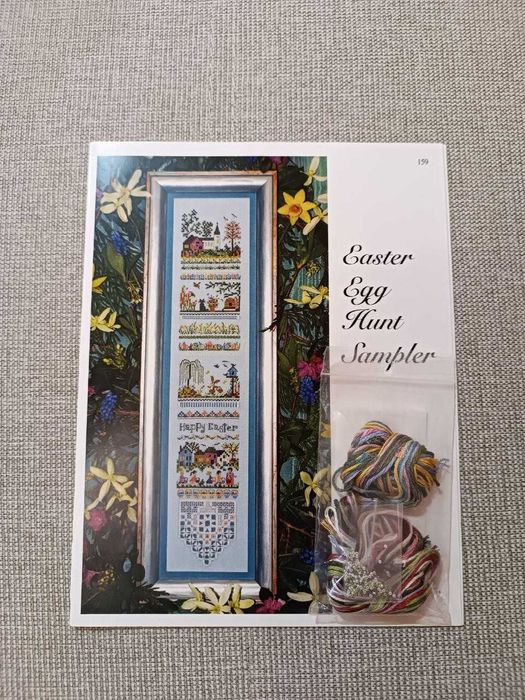 Cхема и пак с нитками The Victoria Sampler Easter Egg Hunt Sampler