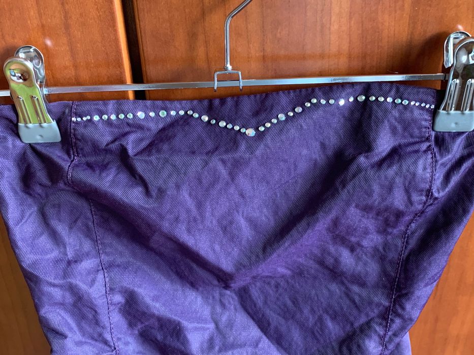 Vestido cerimónia plissado roxo