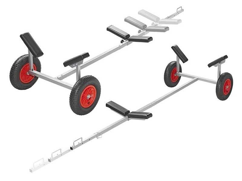Wózek slipowy składany do transportu i wodowania łodzi / Obciążenie do 150 kg.