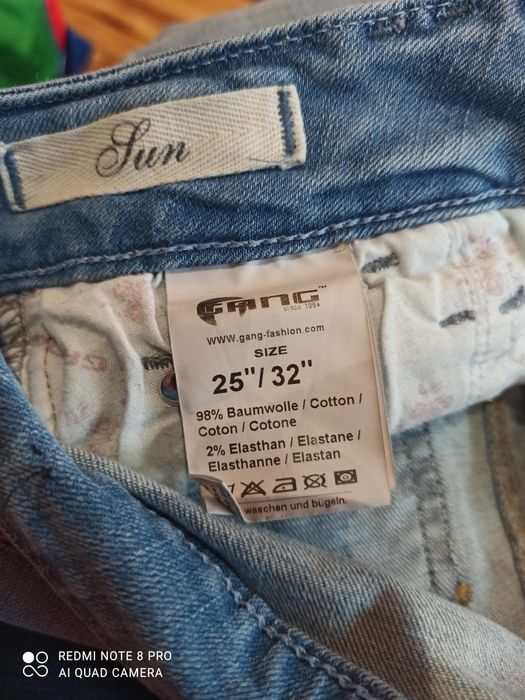 GANG Dżinsy damskie rozm.25/32. OKAZJA!!!