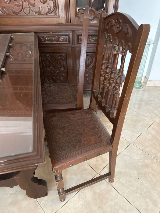 Mesa sala jantar + 6 cadeiras